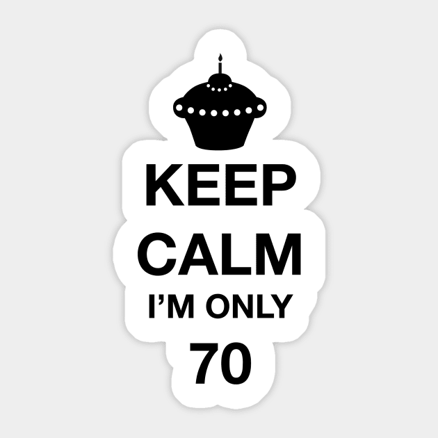 70th birthday shirt! Sticker by One2shree